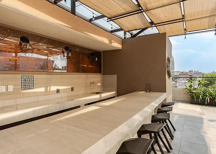 Charming With Rooftop In Roma Norte * México DF